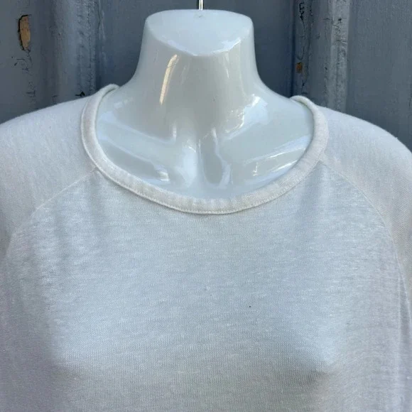 Eve Gravel Linen Tee, size Sm - Picture 7 of 8